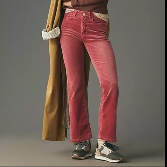 Stylish Red Corduroy Pants - Picture 1 of 4